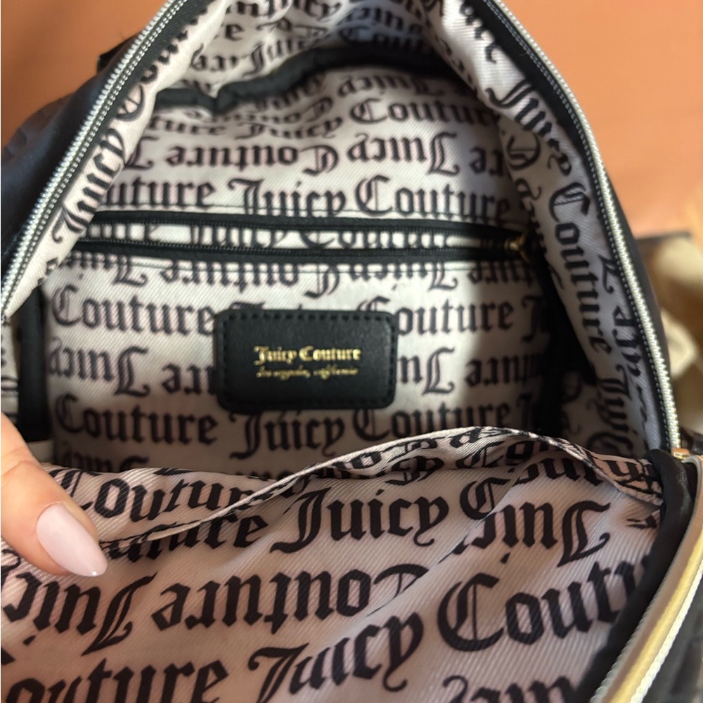 Juicy Couture Quilted Black Backpack - Picture 4 of 5